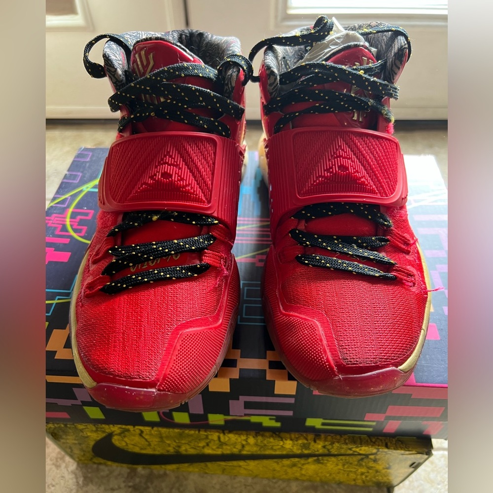 Nike Kyrie 6 All Star 'Trophies' Red Gold Black with OG box good condition